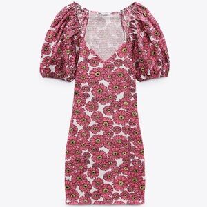 Zara Puff Sleeve Dress